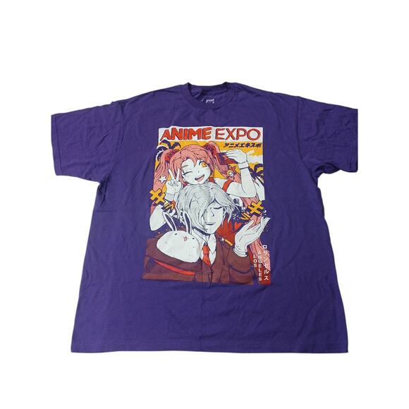 OMOCAT x Anime Expo Los Angeles 2019 Purple T-Shirt XL - Picture 1 of 4